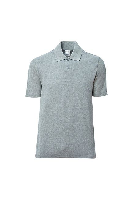 Polo Yaka Tişört Gri Melanj