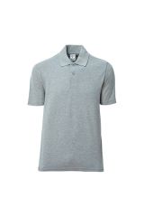 Polo Yaka Tişört Gri Melanj