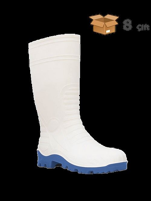 PALALI-120FO - PVC Sanayi İş Çizmesi - BEYAZ- O4 - FO