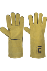 Cerva Sandpiper Leather Gloves - Yellow