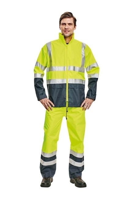 Cerva Epping Reflective Raincoat Jacket Yellow/Lac