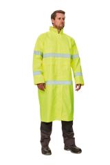 Cerva Gordon Yellow Long Raincoat with Reflector