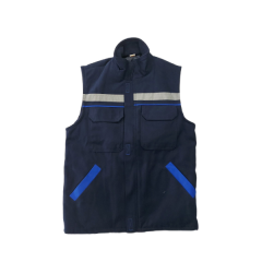 Quilted Vest Made of Canvas Fabric 7/7