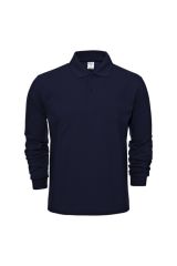 Polo Neck Long Sleeve Sweatshirt Men